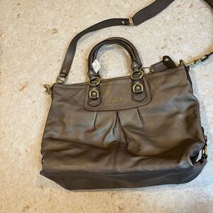 Coach Brown Leather Tote Bag